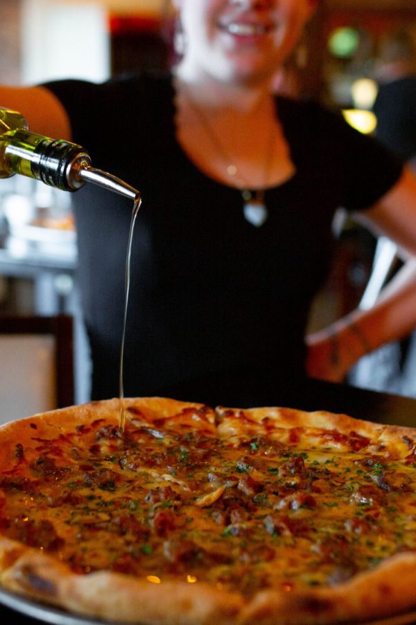 Pizza at Mulino Italian Kitchen & Bar. Photography By Jamie Robbins.