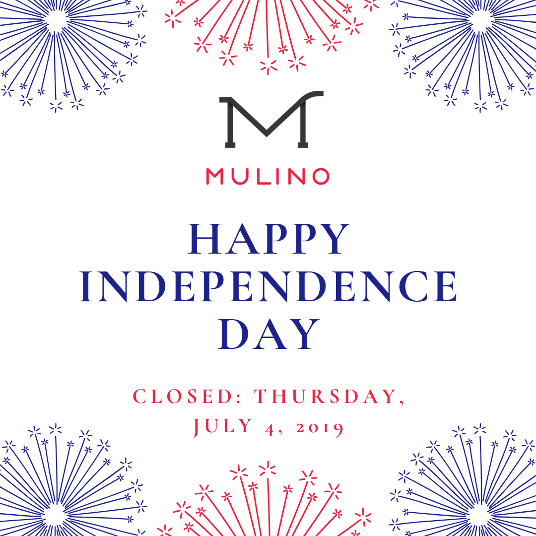 Mulino: Closed July 4, 2019