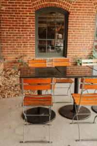Outside Seating at Mulino. Photography by Jamie Robbins.