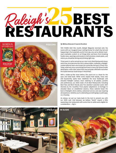 Raleigh Mag Best Restaurants 2025